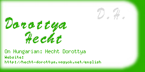 dorottya hecht business card